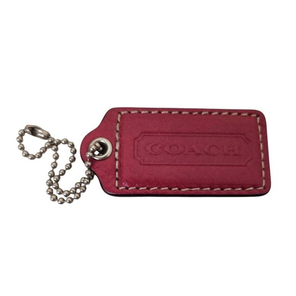 Large Red Coach Tag 2-5/8"x1-1/4" - Picture 1 of 2